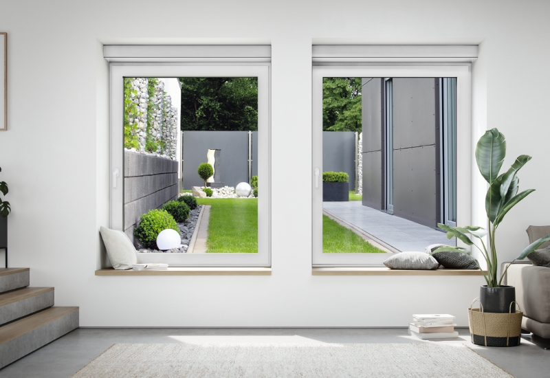 Schüco Fenster in weiß fachgerecht eingebaut