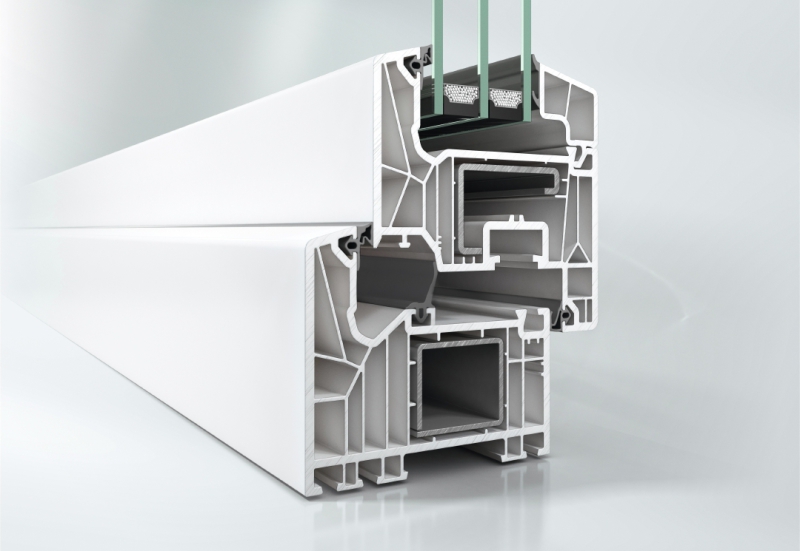 Schueco Living Profilquerschnitt inkl. Glas