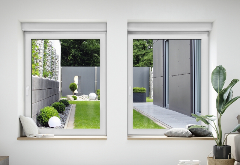 Schüco Fenster in weiß fachgerecht eingebaut